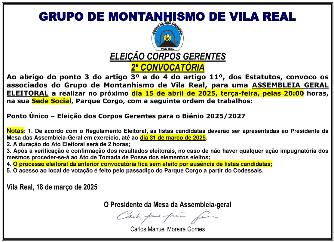 ELEIES CORPOS GERENTES 25 E 27 2 convocatoria